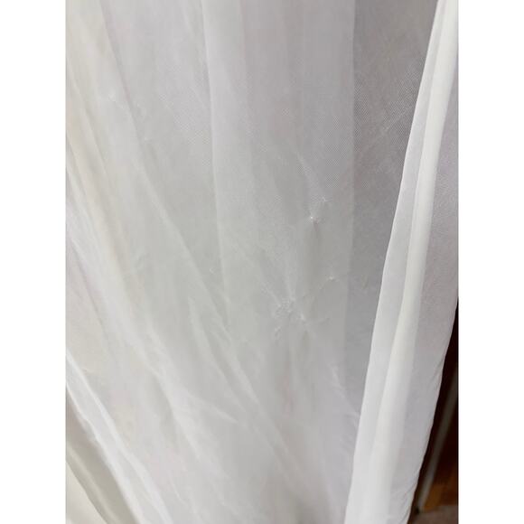 Val Mode 60s Cream Vintage Sheer Peignoir Robe size Medium - Picture 10 of 12